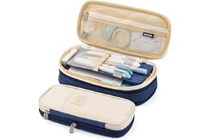 EASTHILL Big Capacity Pencil Pen Case Office College School Large Storage High Capacity Bag Pouch Holder Box Organizer