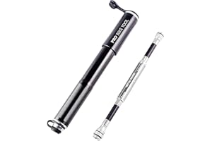 PRO BIKE TOOL Pro-Bike Tool Mini Bike Pump with Gauge - Fits Presta & Schrader - Accurate Inflation - Mount Kit incl. - 100 PSI