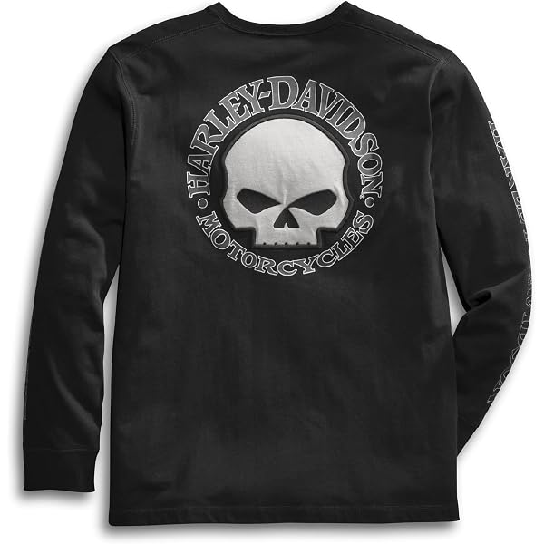 Camicia a maniche lunghe Motorbreath da uomo - Plaid nero - Harley