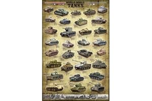 EMPIREPOSTER Empire Merchandising GmbH Historyczny plakat edukacyjny na czołgach Akcesoria w zestawie