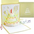 BIGLIETTO AUGURI 50 Anni, Pop up 3D Biglietti Auguri Compleanno