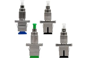 ANPTAIKE Connecteurs à fibre optique FC mâle vers SC femelle, coupleurs à bride multimode UPC/APC