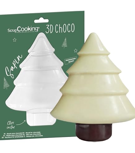 ScrapCooking - Moule Silicone Biscuits De Noël - 12 Formes Pour Petits Gâteaux, Chocolats, Shortbreads, Sablés - Ustensile Souple Pâtisserie - Apte Four & Congélateur - Doré - 2987