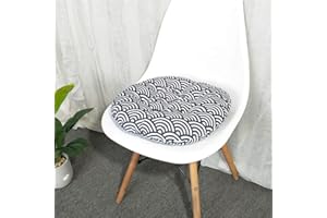 Cuscini per Sedia Rotondi, Morbuy Estate Traspirante Cuscino Tatami Nordico Moderno Cotone e Lino per Interni ed Esterni, Giardino, Patio, Cucina e sedie da Ufficio (40x40cm,Stile Giapponese)