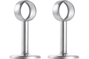 INCREWAY 2pcs Support de Montage au Plafond Acier Inoxydable brossé Support pour Tringle à Rideau de Douche