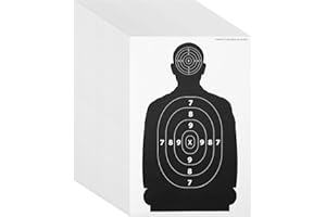 JUVALE Blue Panda, 50 bersagli di carta per fucili, pistole a pallini, armi da fuoco, pistole, fucili per soft air, 43 cm x 63 cm