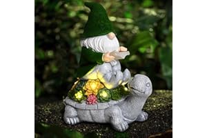 ‎JIAUFU JIAUFU Statuen, Solarbetriebene Schildkröte Statue, Garten Rasen Dekoration Schildkröte Statue, verwendet für Hof, Balkon, Hof Dekoration, Gartengeschenke, Geschenke für Frauen,Mütter,Großmütter