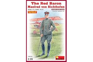 MiniArt Kit modellino in plastica dell'asso volante della guerra mondiale del barone rosso Manfred von Rihthofen in scala 1:16