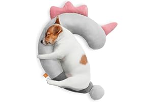 HiPetpy Hundekissen - Waschbares Hundekissen zur Beruhigung für besseren Schlaf, Weiches Nackenkissen für Hunde, Kinder, Erwachsene, Lindert Angst, Geschenk für mittelgroße/große Hunde, Rosa