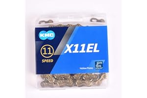 KMC SHENZHEN KMC X11EL Chaîne de vélo Ti-N Gold 118 maillons
