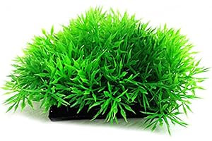 BENOON Corail Décoration d'aquarium en pin artificiel avec base d'herbe pour aquarium - Vert