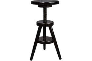 ‎MAGNETIC MOBEL Magnetic Mobel® Hocker Massiv Schemel Stuhl Sitzmöbel Buche Drehhocker Barhocke 52-70cm (Nussbaum)