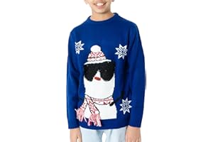NOROZE Boys Christmas Jumper 3D Kids Bird Reindeer Retro Unisex Xmas Santa Snowman Penguin Pullover Sweater, Christmas Sweater Girls UK Sizes 3-13 Years
