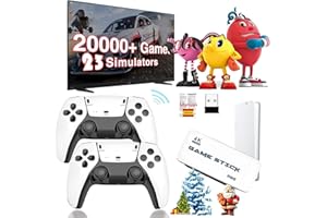 DABAUR Consola Retro 4K HDMI Conectable a la TV con 23.000 Juegos y Dos Mandos Inalámbricos a 2.4GHz.Consola de Videojuegos Retro. Manual y Consola Configurada en Español