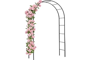 Gardebruk Arco per Rampicanti 240x140x37cm Metallo Traliccio per Rose Pergolato Vite Decorazione Eventi Palloncini Feste