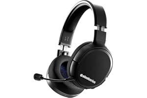 SteelSeries Arctis 1 Wireless, Cuffie da Gioco Wireless USB-C Wireless, Microfono Clearcast Rimovibile, Per PlayStation 5, PS4, Nintendo Switch, Android (PlayStation)