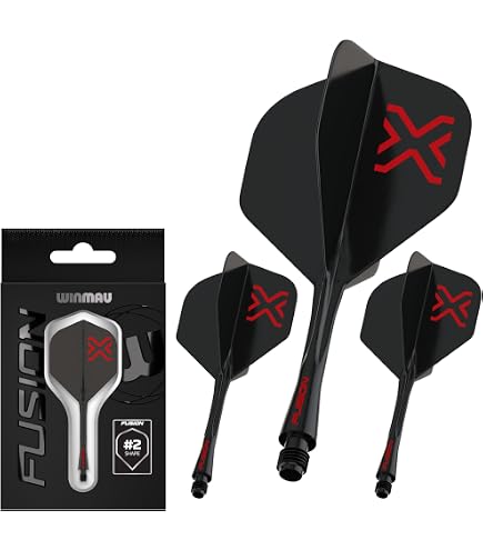Harrows Thor Carbon 360 Shafts Medium Jaunes - Tiges Fléchettes Rotatives Carbone