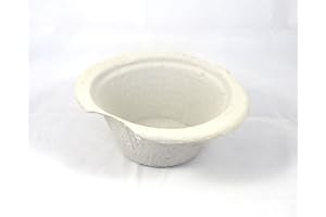 VERNA 25 Disposable Cardboard General Purpose Pulp Dish Vomit Bowls Hospital Style with Graduation Marks 1L