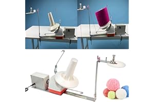 BONJUME Bigodino Elettrico Per Lana, Avvolgitore Elettrico A Basso Rumore 150 G/500 G Capacità Di Avvolgimento Regolabile Velocità Regolabile Bobinbinbinbin Winder Per Filo Metallico Filo Di Nylon