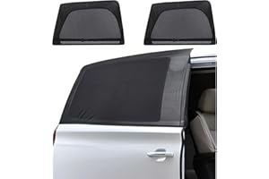 ZATOOTO Sun Protection Car Mesh for Sliding Door, Car Window Sun Protection, Car Window Darkening, Single Layer Sun Protection, Side Window for MPV Van, Pack of 2