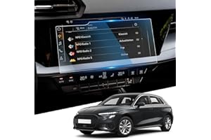WEIPIN 10,1" pellicola protettiva in vetro temperato per Aud-i A3 tipo 8Y 2020-2024/A3 8y Sportback, pellicola protettiva GPS Navi in vetro temperato 9H, antigraffio, anti-impronte