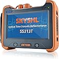 SKYSHL 1310nm/32dB+1550nm/30dB+850nm/20dB+1300nm/26dB SM+MM Fiber OTDR Tester (Built-in OPM+OLS+VFL+Event Map)7inch Touch Screen Optical Time Domain Reflectometer with SC+FC+ST+LC UPC&APC-SS313T-4A
