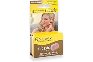 OHROPAX - Classic - Ohrstöpsel - 1x 12 Stück - Vor-Ohr-Stöpsel zum Schutz vor Lärm - Wachsohrstöpsel zum Entspannen und Schla