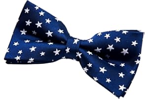 Retreez - Papillon pre-legato in microfibra con stelle classiche, 12,7 cm