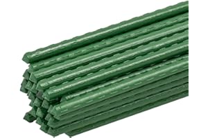 Elixir Gardens Plastic Coated Steel Metal Support Canes Stakes | Various Lengths from 60cm - 3m (2ft - 10ft) | Quantities of 5-1000 Available | 20 x 90cm (3ft)