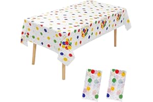 YXHZVON 2 Pezzi Tovaglia Rettangolare per Compleanno, Decorazioni per Feste di Bambini (137 x 274 cm)