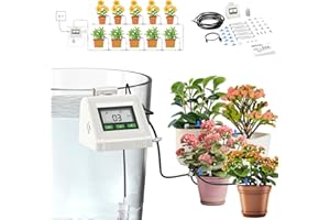 YUFEK Automatic Watering System, Plant Watering Devices, Self Watering System for Plants, USB or Battery Powered & 11 Dropper Tips, Drip Irrigation System for Watering Garden Potted Plants on Holiday
