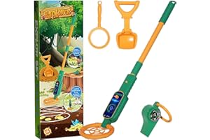 SERUNO Metal Detector Bambini - Metal Detector Portatile da 60-80 cm, Perfetto per Età 3-12, Grande Attività All'Aperto