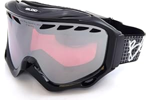 BLOC EYEWEAR Bloc Goggles PT30 Black Phantom 2 Visor Goggles Lens Mirrored