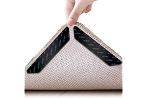 HAPPY FINDING Antirutschmatte Teppiche, 16 Stück Teppichgreifer Antirutsch Idealer Rutschschutz für Teppich Schwarz