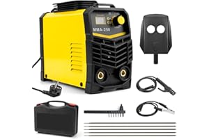 LIROPAU Spawarka elektrodowa 250 A, MMA spawarka elektrodowa 220 V, spawarka IGBT DC ze wskaźnikiem LED, spawarka inwerterowa, zabezpieczenie przed przywieraniem, siła łuku świetlnego na gorąco