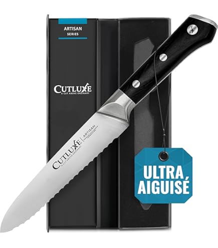 HENDI Couteau à Tomates, Lame Dentelée, Couteau à Légumes, Couteau De Cuisine, 214x20x(H)10mm, Inox, Polypropylène, Rouge