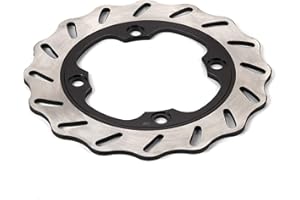 Hlyjoon Rotor de freno de disco trasero de acero cubierta de pinza de disco de freno de motocicleta para CB CBR 400 600 900 1000 VTR VTZ 250 1000 FES 250 4-TRX 400 EX Pantheon 125150