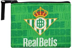 MS MÓVIL SHOP Monedero Real Betis Balompié Cartera la Vida en Verde Escudo 12x10cm | Producto Oficial.