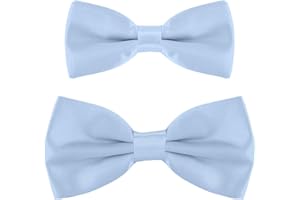 DonDon pajarita padre-hijo con look a juego, ya atada y ajustable