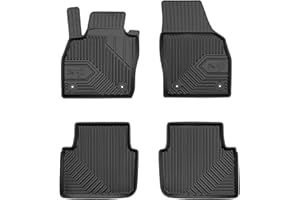 MOTOS Gumowe dywaniki samochodowe pasują do Skoda Kamiq od 2019 Popraw swój komfort podróży z dywanikiami antypoślizgowymi No.77- Dywaniki samochodowe na każdą pogodę, ochrona przed zabrudzeniami