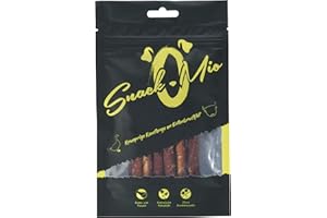 SNACKOMIO - Friandise Premium pour chiens - Barre à mâcher croustillante au magret de canard, sans céréales, 1 paquet (1 x 70g)
