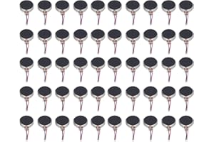 LIEBEWH 50 Stück Mini Vibrationsmotoren DC 3 V 12000 U/min 10 X 2,7 Mm Anti-Interferenz-Flachmünzen-Mikrovibrationsmotor für Mobilgeräte
