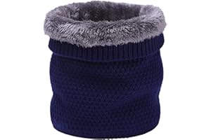 ChamRet Schlauchschal Herren Winter Loop Schal Damen Winter Halsschlauch Dick Nackenwärmer Halswärmer mit Fleece Sport Gamaschenmaske Strickschal für Motorrad Fahrrad Ski
