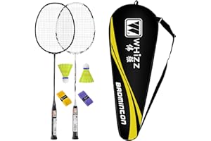 BAIHUALIN Whizz Carbon Graphite Badminton Racket (87g, 24 lbs) with Carrying Bag, Grip Tape Included