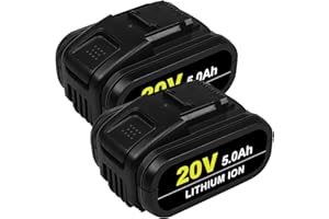 通用 Goodexo 2X 20V 5.0Ah Batterie de Remplacement pour Worx Batterie 20V WA3551, WA3551.1, WA3553.1, WA3553.2, WA3556, WA3605, WA3641 Brandneu