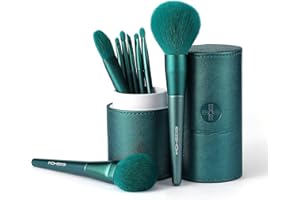 Makeup Brushes Sets with Cylinder Box, EIGSHOW 8 Pcs Professional Makeup Brush Set Synthetic Cosmetics Foundation Powder Concealers Blending Eye Face Kabuki Makeup Brushes