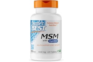 Doctor's Best MSM with OptiMSM Vegan, 1500mg - 120 Tablets