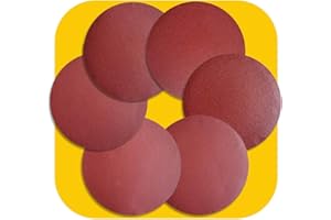 TPMAX 30 PCS 200mm NO-Hole PSA Aluminum Oxide Sanding Disc, Self Stick(5 Each of 60 100 150 180 240 400)