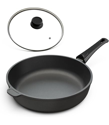 BAF Bratpfanne 28 Cm – Induktion Geeignet, Geschmiedeter Aluminiumboden, Antihaftbeschichtet & Backofenfest