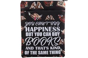 PLITI Book Lover Book Sleeve You Can't Buy Happiness But You Can Buy Books and That's Kind of The Same Thing Book Protector (Same Thing BSblU)